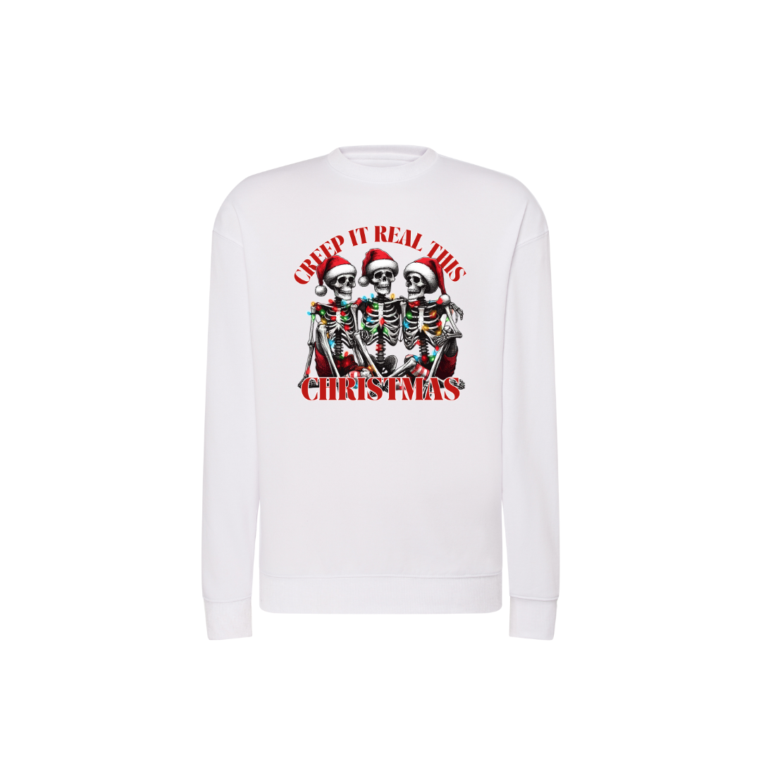 Sweatshirt Estampa De Natal Creep It Real This Christmas