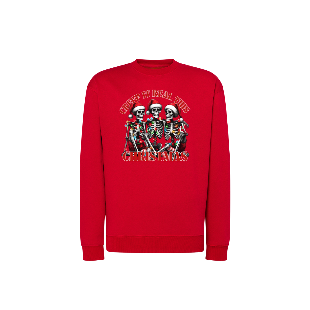 Sweatshirt Estampa De Natal Creep It Real This Christmas