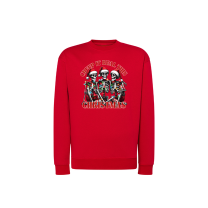 Sweatshirt Estampa De Natal Creep It Real This Christmas