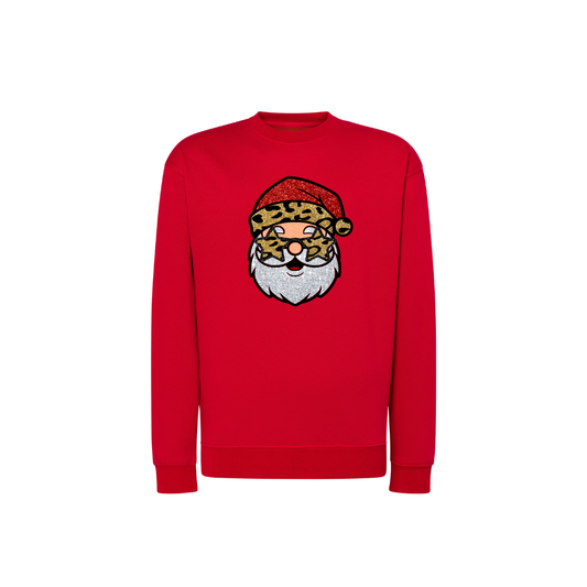 Sweatshirt Estampa Papai Noel Brilhoso