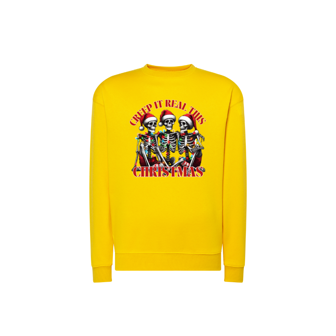Sweatshirt Estampa De Natal Creep It Real This Christmas