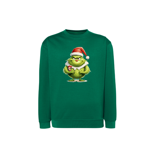 Sweatshirt Estampa De Natal Grinch Pai