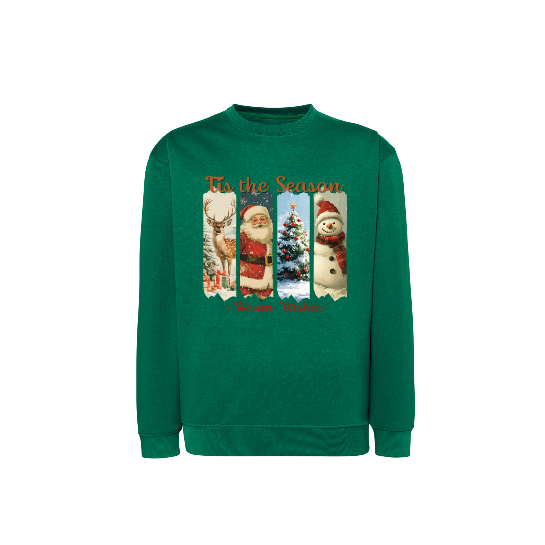 Sweatshirt Estampa De Natal 4 Estações