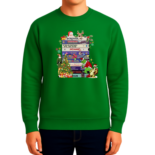 Sweatshirt Estampa De Natal Livros