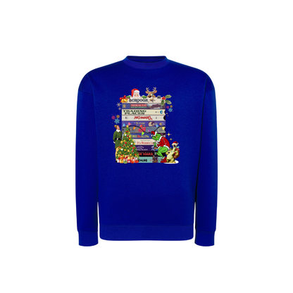 Sweatshirt Estampa De Natal Livros