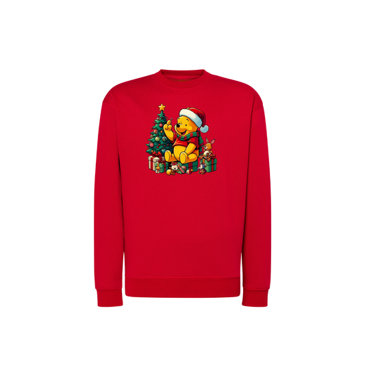Sweatshirt Estampa De Natal Ursinho Pooh