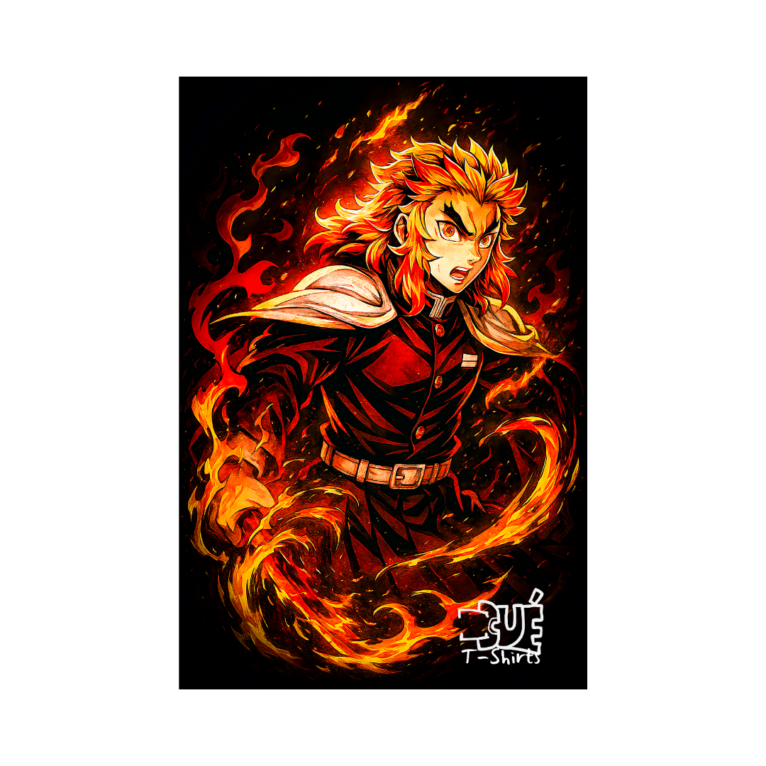 Estampa Anime Kyojuro Rengoku Demon Slayer