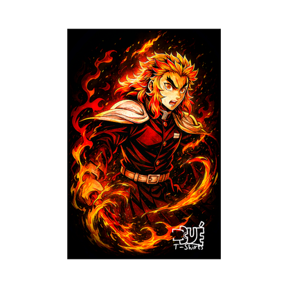 Estampa Anime Kyojuro Rengoku Demon Slayer