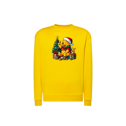 Sweatshirt Estampa De Natal Ursinho Pooh