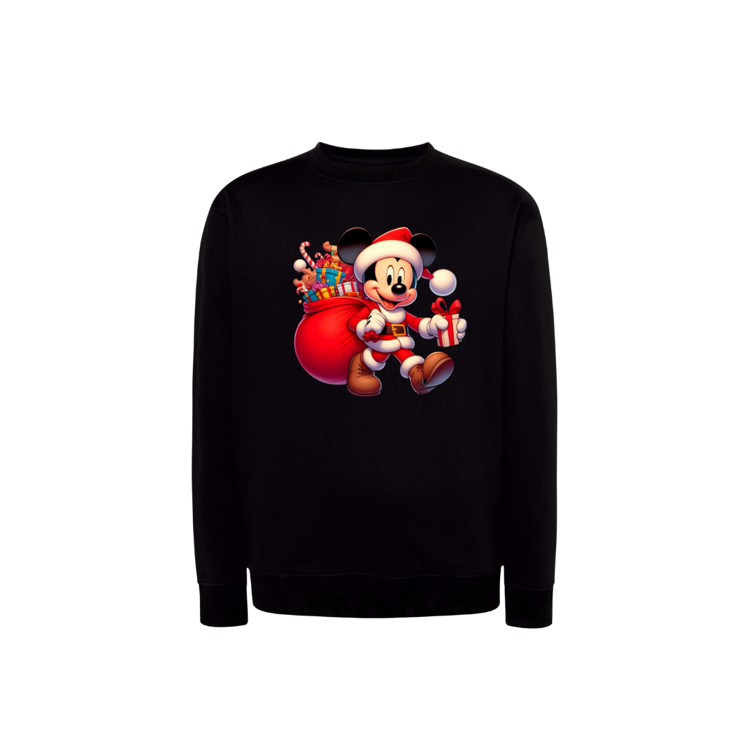 Sweatshirt Estampa De Natal Mickey Mouse