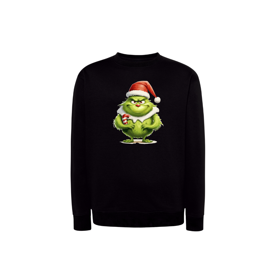 Sweatshirt Estampa De Natal Grinch Pai