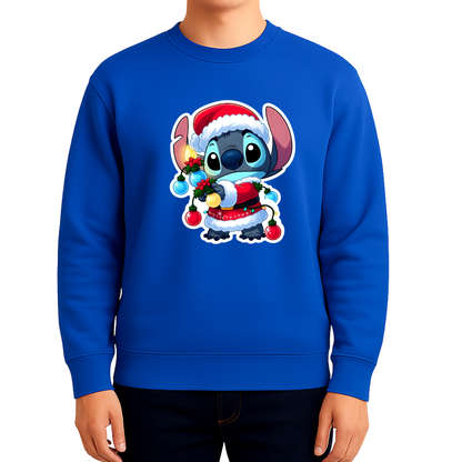 Sweatshirt Estampa De Natal Stitch