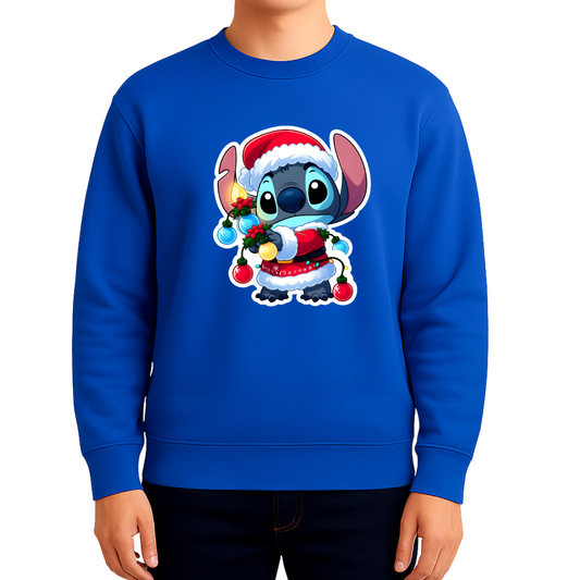Sweatshirt Estampa De Natal Stitch