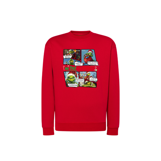 Sweatshirt Estampa De Natal Quadrinhos