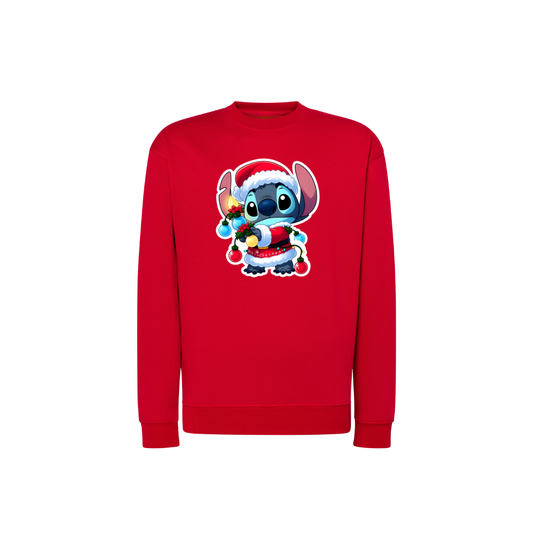 Sweatshirt Estampa De Natal Stitch