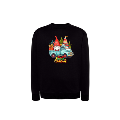 Sweatshirt Estampa De Natal Gnome De Natal Camionete