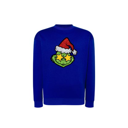 Sweatshirt Estampa De Natal Grinch Glitter