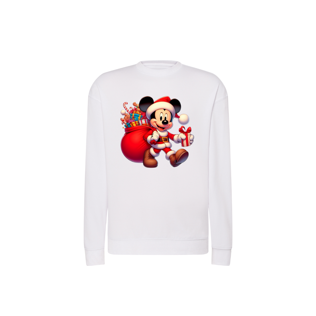 Sweatshirt Estampa De Natal Mickey Mouse