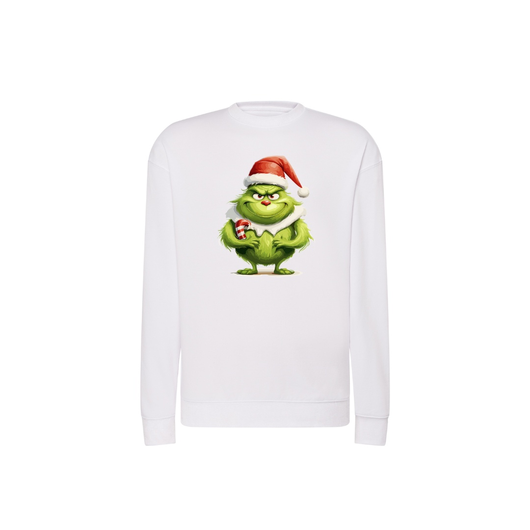 Sweatshirt Estampa De Natal Grinch Pai