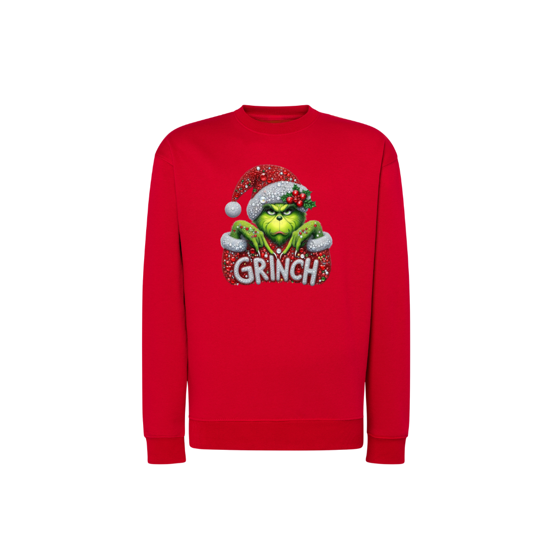 Sweatshirt Estampa De Natal Grinch