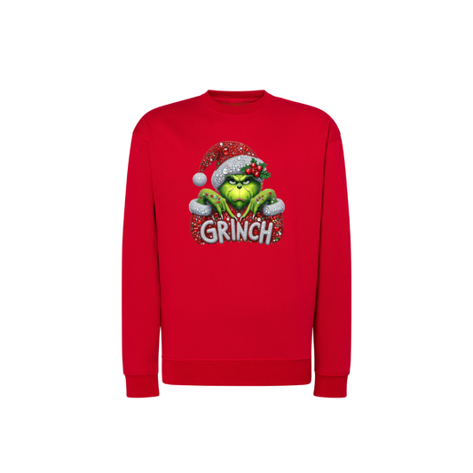 Sweatshirt Estampa De Natal Grinch