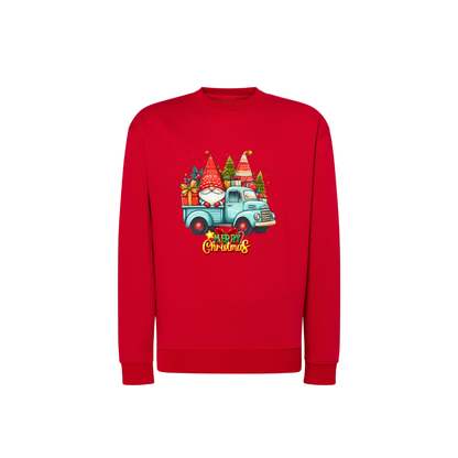 Sweatshirt Estampa De Natal Gnome De Natal Camionete