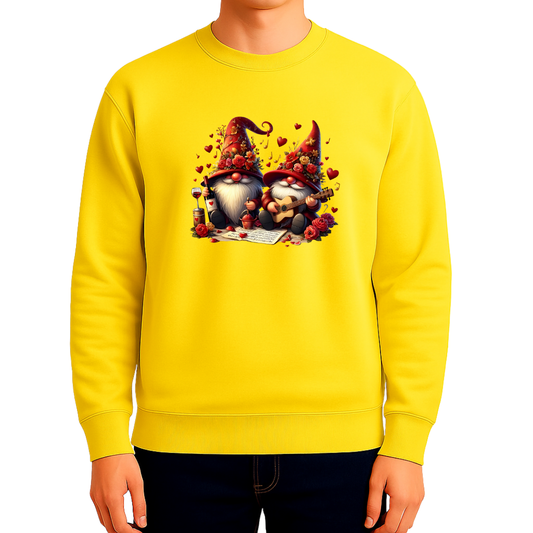 Sweatshirt Estampa De Natal Gnome e Vinhos