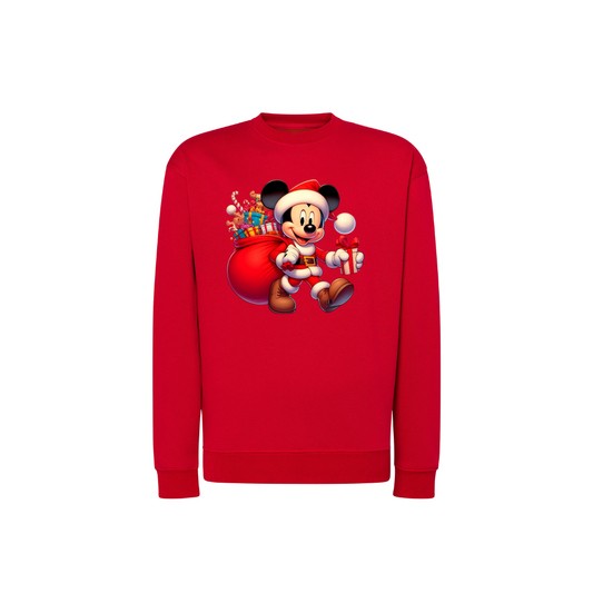 Sweatshirt Estampa De Natal Mickey Mouse