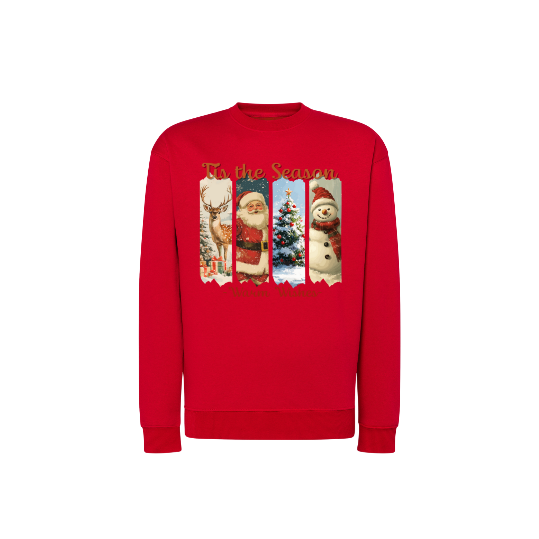 Sweatshirt Estampa De Natal 4 Estações