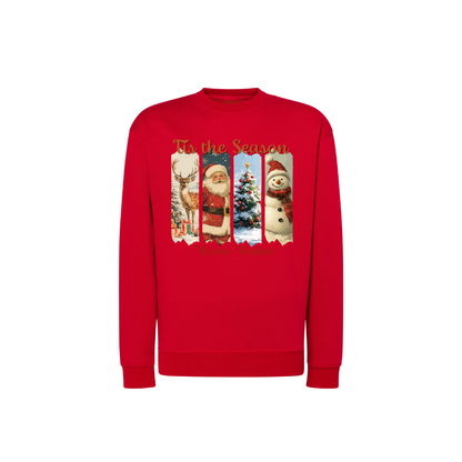Sweatshirt Estampa De Natal 4 Estações