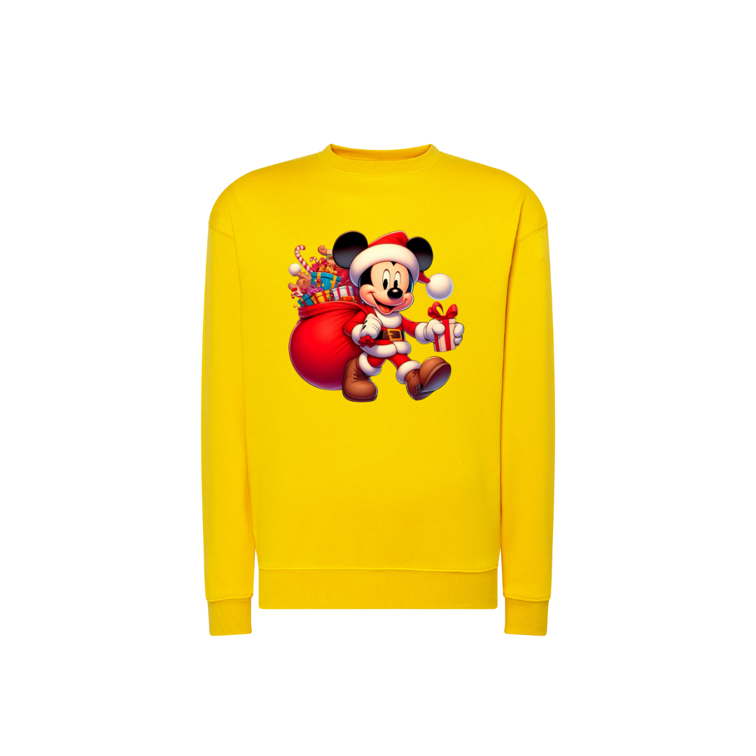 Sweatshirt Estampa De Natal Mickey Mouse