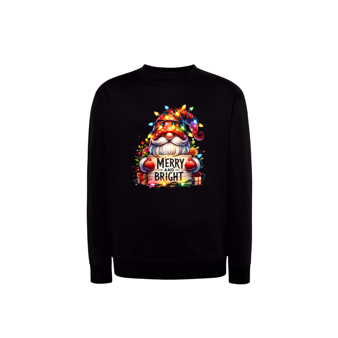 Sweatshirt Estampa De Natal Gnome And Bright