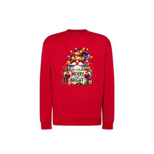 Sweatshirt Estampa De Natal Gnome And Bright