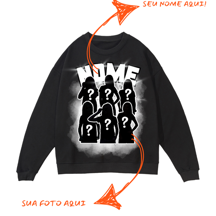 Sweatshirt Vintage Personalizada para casal