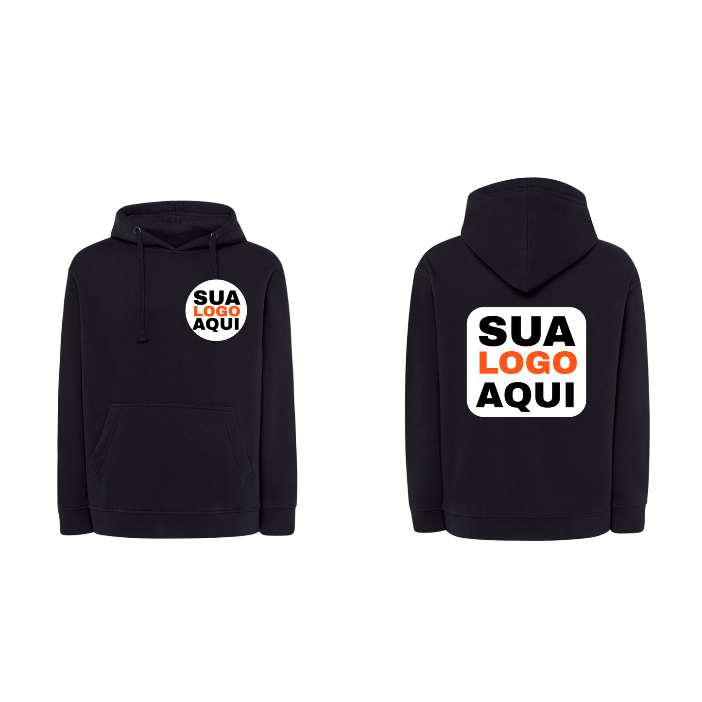 Sweartshirts Com Capuz Unissexo Estampa Frente e Costas