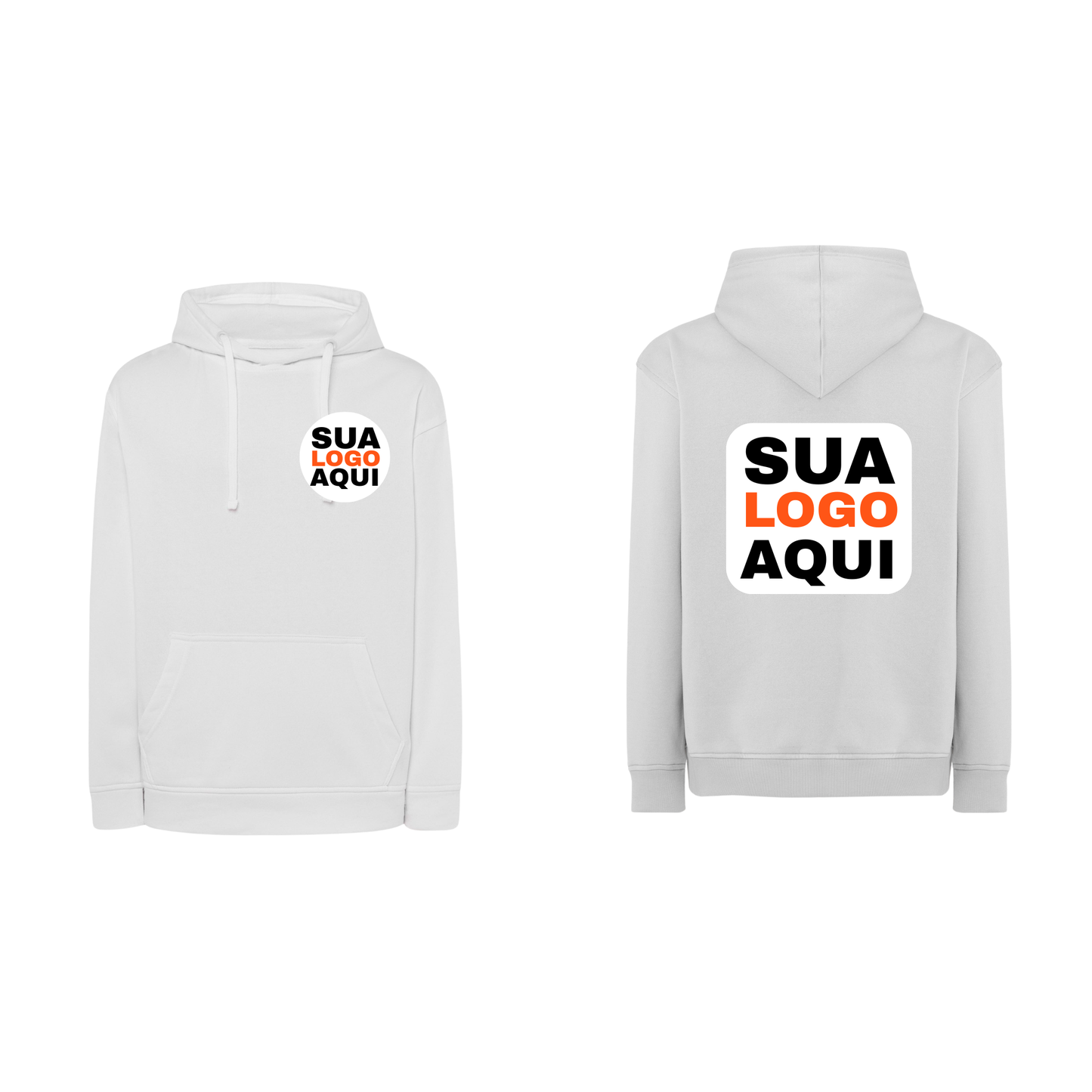 Sweartshirts Com Capuz Unissexo Estampa Frente e Costas