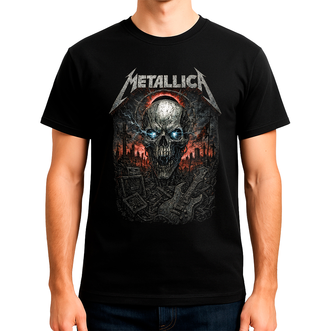 Estampa Rock Metallica