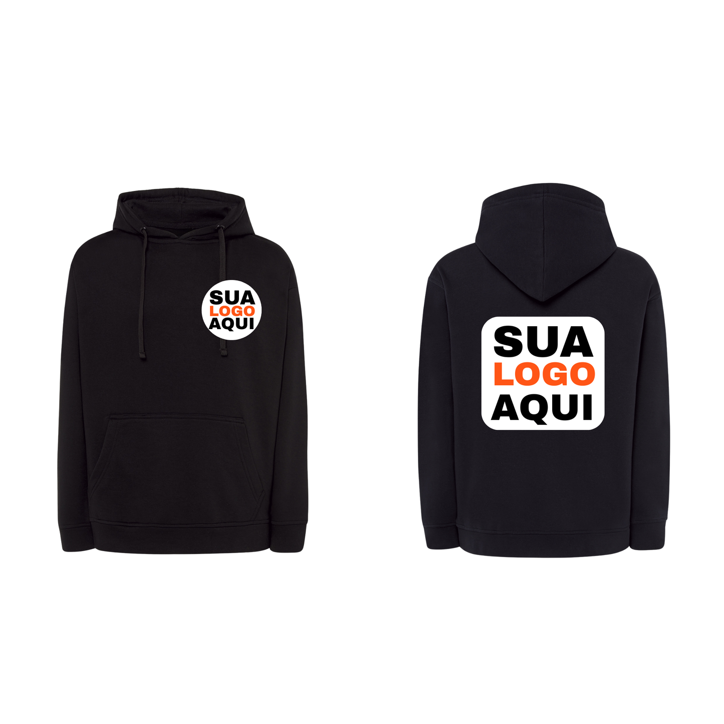 Sweartshirts Com Capuz Unissexo Estampa Frente e Costas