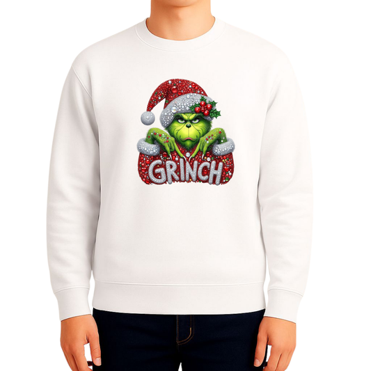 Sweatshirt Estampa De Natal Grinch